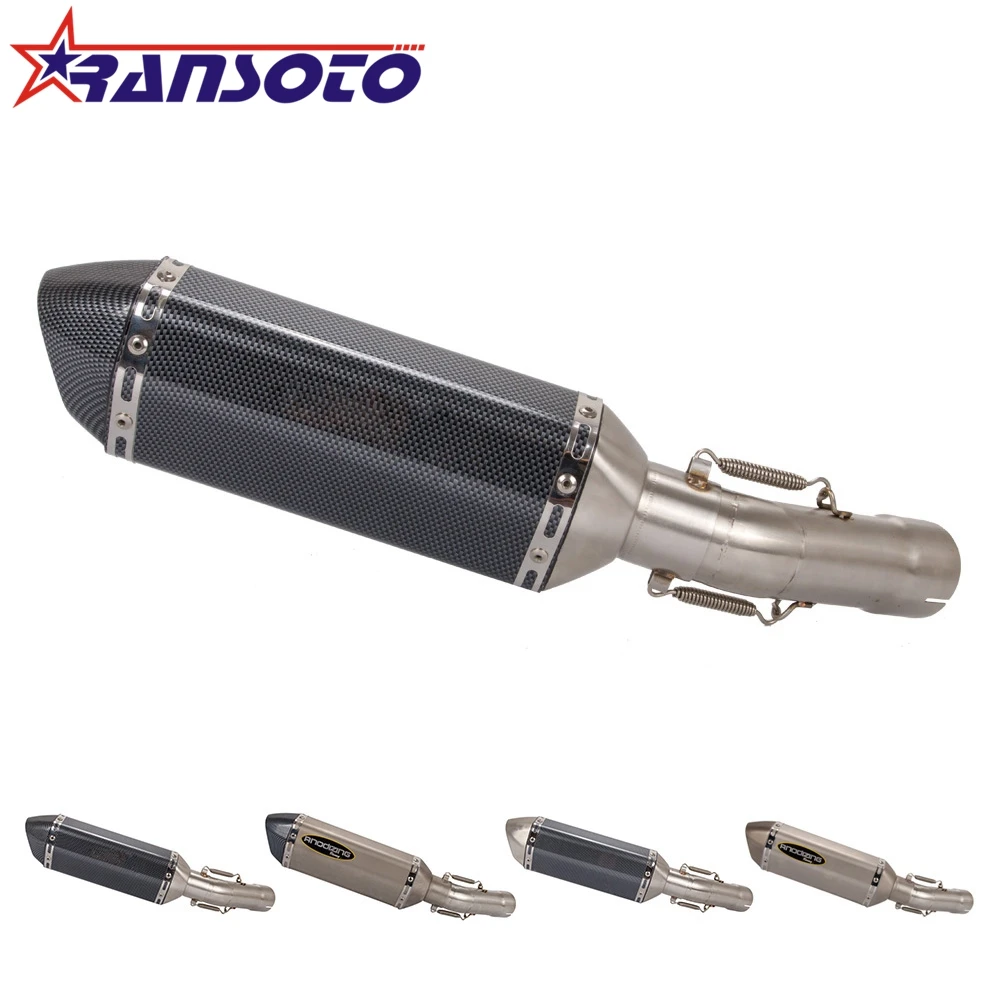 RANSOTO Motorcycle Exhaust System Slip-On Slip On Middle Pipe Link Pipe with Muffler for Yamaha FZ8 FZ800 2011-2013
RANSOTO Motorcycle Exhaust System Slip-On Slip On Middle Pipe Link Pipe with Muffler for Yamaha FZ8 FZ800 2011-2013