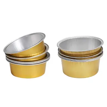 5/10 Gold Round Shape Melting Wax Bowl Aluminum Foil Hair Removal Bean Depilatory Cream Bowl For Hot Film Hard Waxing Pellet 
5/10 Gold Round Shape Melting Wax Bowl Aluminum Foil Hair Removal Bean Depilatory Cream Bowl For Hot Film Hard Waxing Pellet