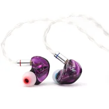 Fearless Audio Crystal Parel 2BA Knowles Drivers In Ear Oordopjes HiFi Monitoren IEM Met 0.78mm 2Pin Afneembare Kabel(China)