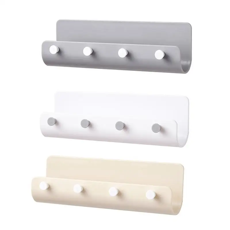 Entrance Door Porch Nail-free Wall Mount Rack Key 4 Hookes Hook Hanger TV Air Conditioner Key Wall Storage
Entrance Door Porch Nail-free Wall Mount Rack Key 4 Hookes Hook Hanger TV Air Conditioner Key Wall Storage