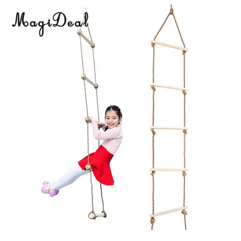 Good Quality 1Pc Kids Children Indoor and Outdoor Playhouse Wooden 5 Rungs Rope Climbing Ladder Sport Toy
Good Quality 1Pc Kids Children Indoor and Outdoor Playhouse Wooden 5 Rungs Rope Climbing Ladder Sport Toy
