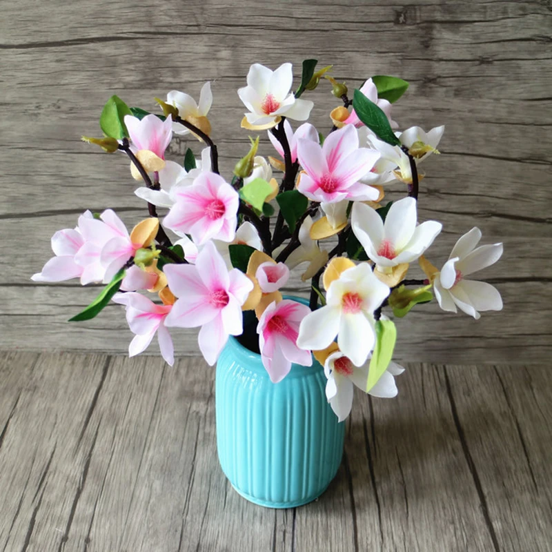 4 Heads Magnolia Flower Branch Artficial Flowers Silk Flower Lifelike Flowers Buds Wedding Decoration DIY Office Home Decor
4 Heads Magnolia Flower Branch Artficial Flowers Silk Flower Lifelike Flowers Buds Wedding Decoration DIY Office Home Decor
