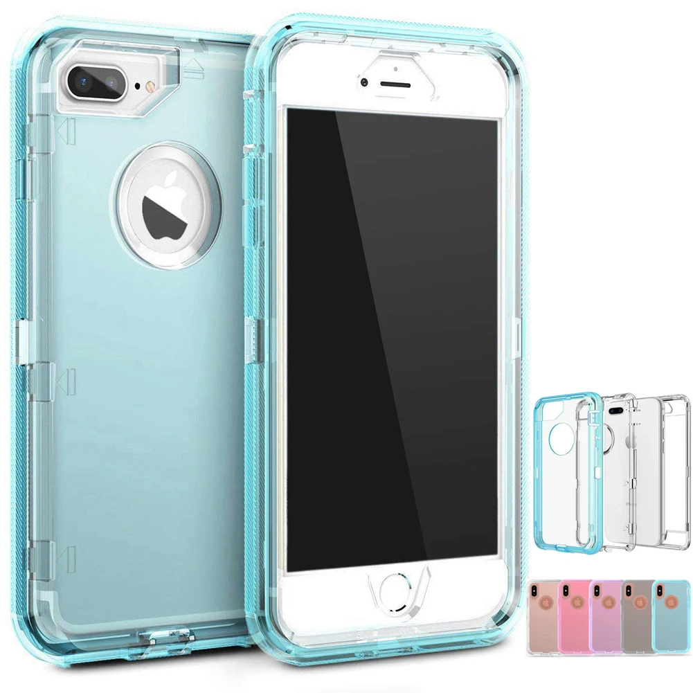 Jetjoy Heavy Duty Armor Plain 360 Clear Crystal Case Cover For iPhone Xs Max/XR/X Protector PC+TPU Clear For iPhone 6 7 8 Plus
Jetjoy Heavy Duty Armor Plain 360 Clear Crystal Case Cover For iPhone Xs Max/XR/X Protector PC+TPU Clear For iPhone 6 7 8 Plus