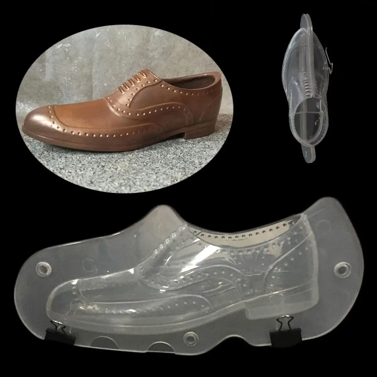 3D Men's Shoes Shape Polycarbonate Jelly Plastic Chocolate Mold Candy Ice Mould new
3D Men's Shoes Shape Polycarbonate Jelly Plastic Chocolate Mold Candy Ice Mould new