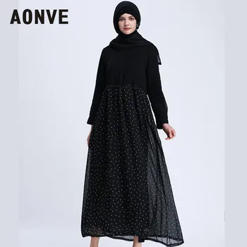 Aonve Black Abaya Dress For Musulman Women Casual Dot Print Kaftan Islam Arabe Clothing Femme Moroccan Kaftan M-2XL
Aonve Black Abaya Dress For Musulman Women Casual Dot Print Kaftan Islam Arabe Clothing Femme Moroccan Kaftan M-2XL