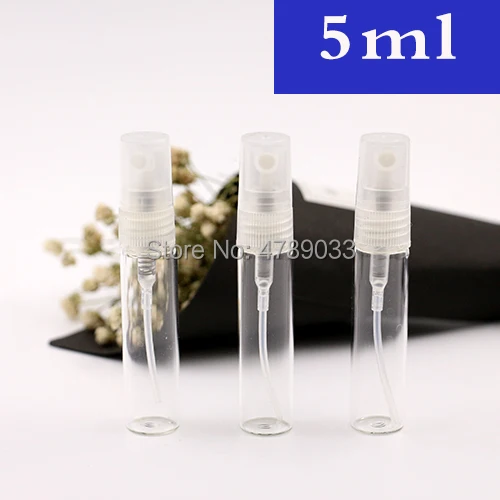 50/100pcs Portable 5ml Glass Refillable Perfume Bottle With Atomizer Empty Cosmetic Containers With Sprayer For Travel
50/100pcs Portable 5ml Glass Refillable Perfume Bottle With Atomizer Empty Cosmetic Containers With Sprayer For Travel