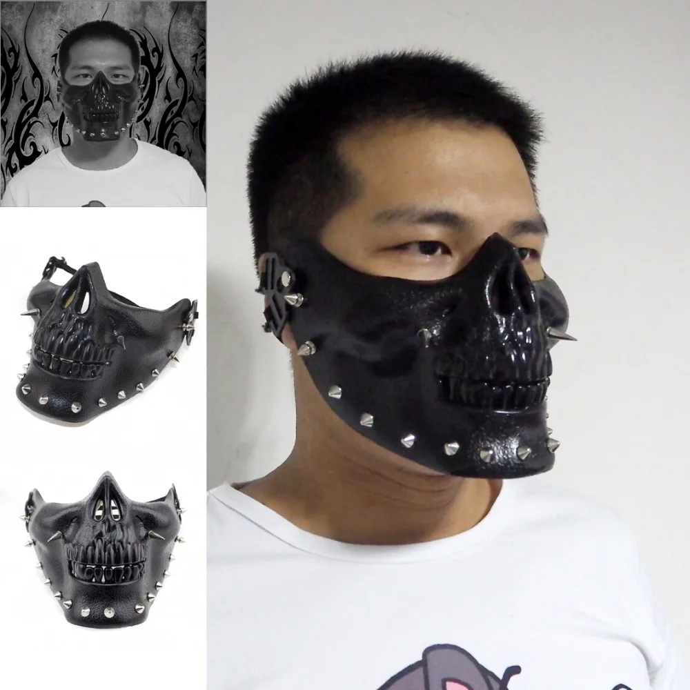 Minch Skull Skeleton Mask with Rivets Skeletal Spike Half Face Masks Halloween Party Mask
Minch Skull Skeleton Mask with Rivets Skeletal Spike Half Face Masks Halloween Party Mask