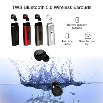 TWS Bluetooth 5.0 Wireless Earbuds Mini Smart Bass Stereo Earphone With Mic IPX7 Waterproof Support Battery Capacity Display
TWS Bluetooth 5.0 Wireless Earbuds Mini Smart Bass Stereo Earphone With Mic IPX7 Waterproof Support Battery Capacity Display