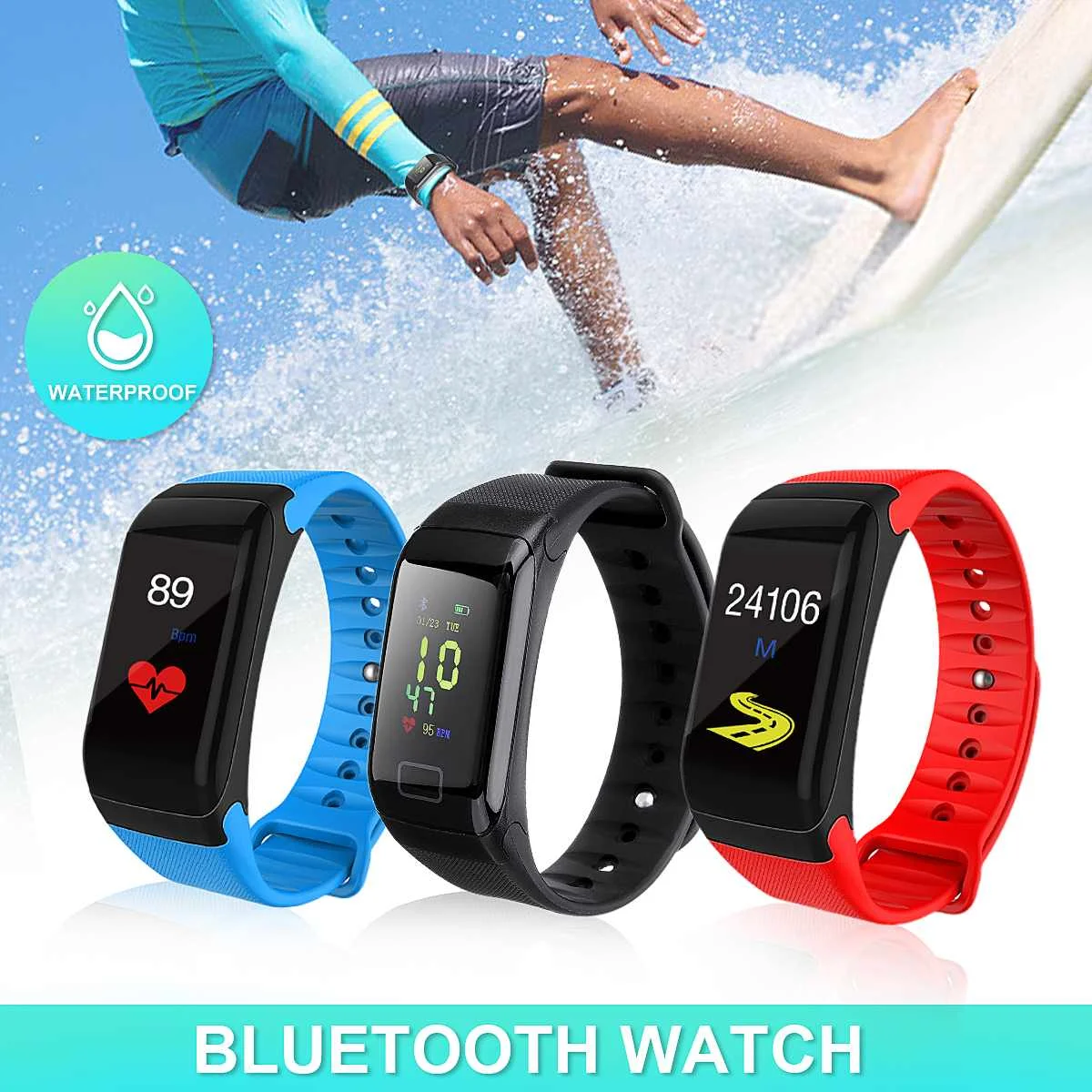 Heart Rate Blood Pressure Monitor Pedometer Smart Watch For iphone X 8/8Plus For Samsung S8 S7 F1 Plus
Heart Rate Blood Pressure Monitor Pedometer Smart Watch For iphone X 8/8Plus For Samsung S8 S7 F1 Plus