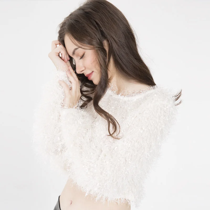 MUXU Sexy Tassels Long Sleeve Short Knitting white sweater women harajuku streetwear fringe sweaters clothes free shiping
MUXU Sexy Tassels Long Sleeve Short Knitting white sweater women harajuku streetwear fringe sweaters clothes free shiping