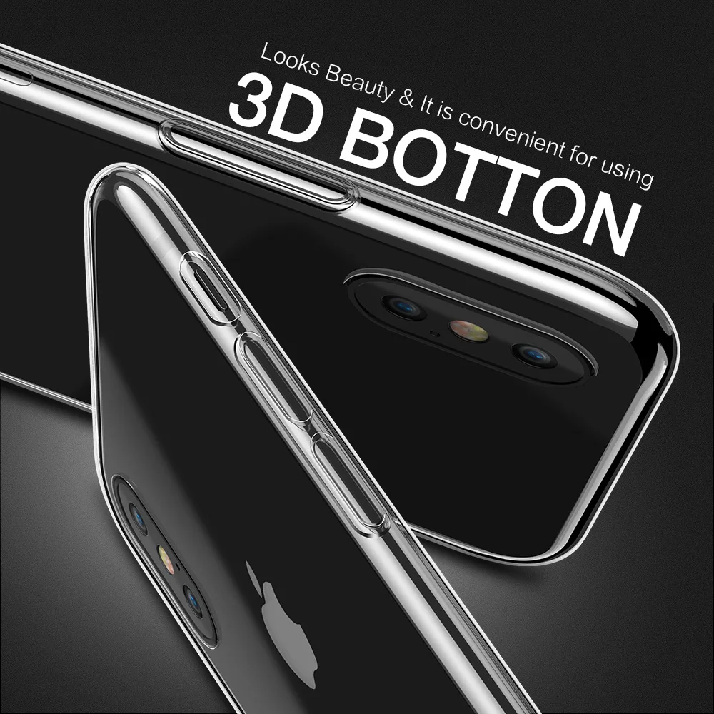 Ультратонкий чехол CASEIER для iPhone 6 6s 7 8 прозрачный мягкий из ТПУ X 4 5C 5 5S SE 6S Plus