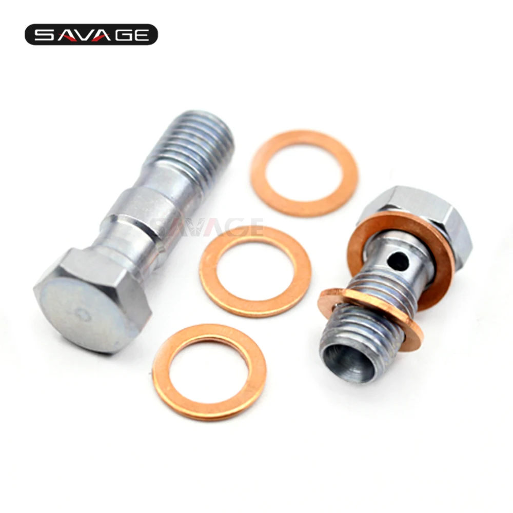 

Banjo Bolts Front/Rear Brake Master Cylinder Screw Brake Hose Caliper Bolt Hydraulic Clutch Screw M10 x 1.25 Motorcycle