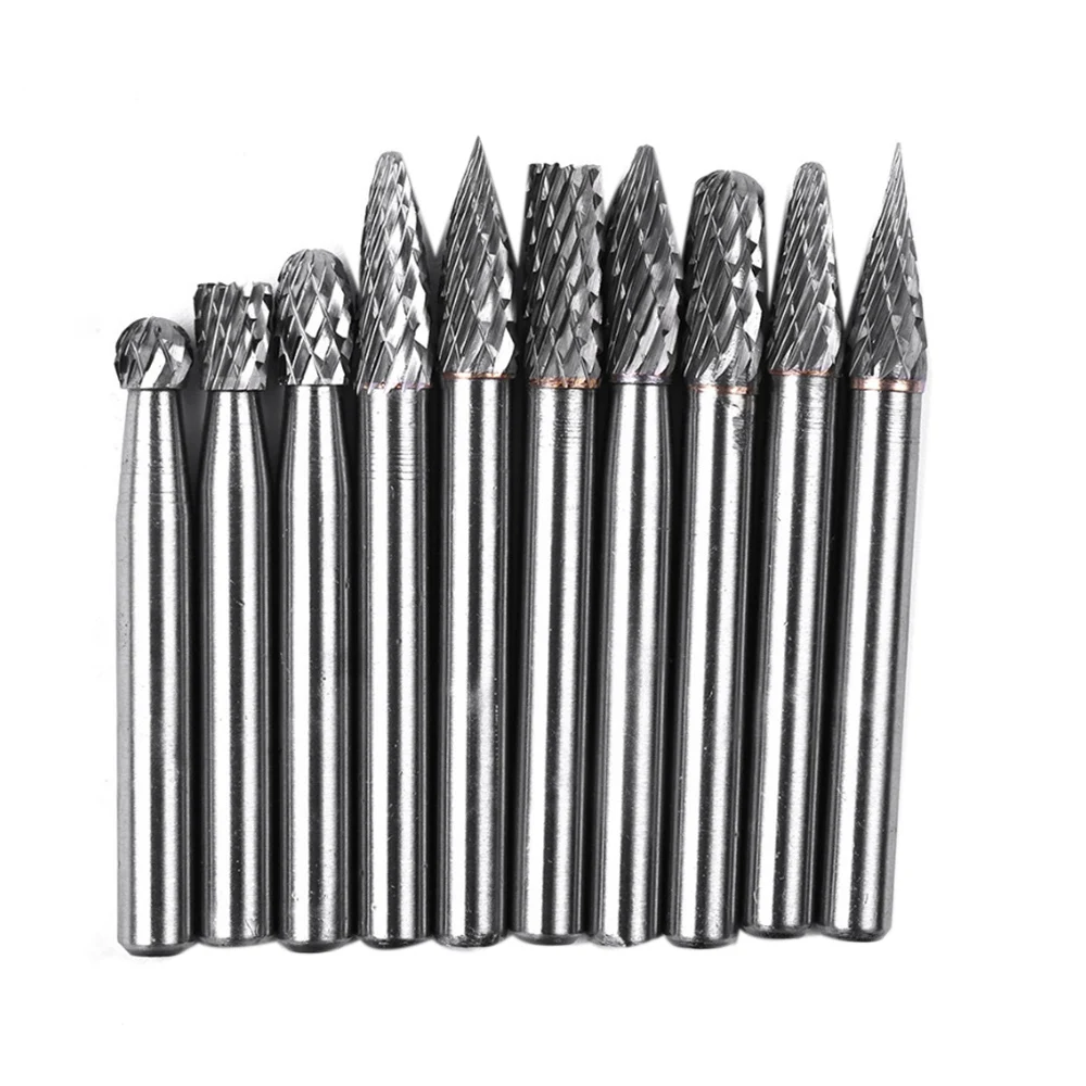 10Pcs/Set 6mm Shank Double-Cut Rotary Files Head 6mm For Processing Metal & Non-Metal File Cutter Set
10Pcs/Set 6mm Shank Double-Cut Rotary Files Head 6mm For Processing Metal & Non-Metal File Cutter Set