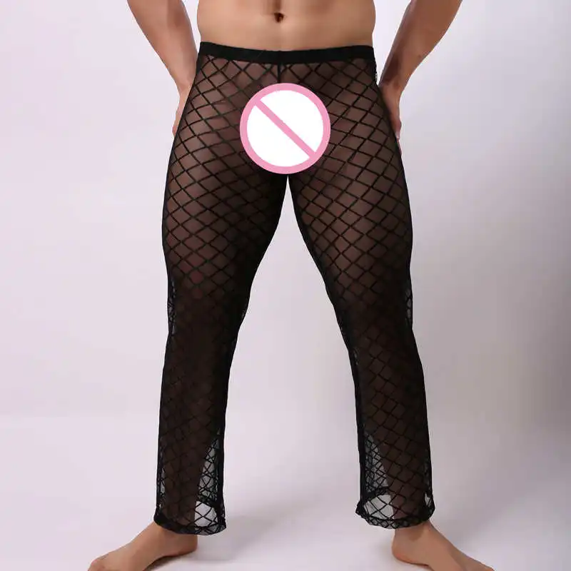 Men's Grid Fishnet Sexy Long Johns Transparent See Through Long Pants Sexy Loose Males Sheer Long Pajama Breathable Long Johns
Men's Grid Fishnet Sexy Long Johns Transparent See Through Long Pants Sexy Loose Males Sheer Long Pajama Breathable Long Johns