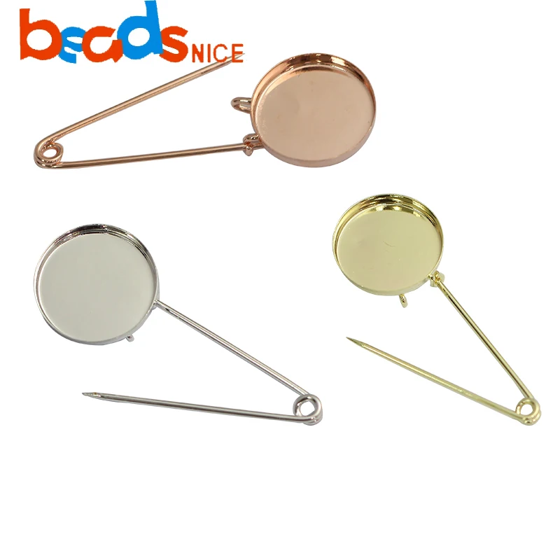 Beadsniceong ID18714smt2 Brasss DIY Jewelry Accessories Fit 25mm Round Cabochon Cameo Setting Brooch Blank Base with Safety Pin
Beadsniceong ID18714smt2 Brasss DIY Jewelry Accessories Fit 25mm Round Cabochon Cameo Setting Brooch Blank Base with Safety Pin