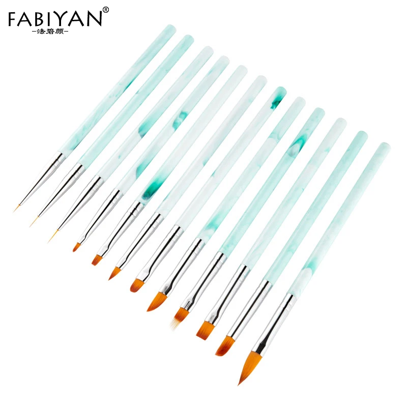 12 Patterns Gradient Flat Round Liner Nail Art Painting Dotting Drawing Carving Extension Builder Brush Manicure Tips Tools
12 Patterns Gradient Flat Round Liner Nail Art Painting Dotting Drawing Carving Extension Builder Brush Manicure Tips Tools