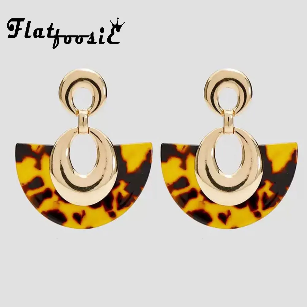 Flatfoosie ZA Acrylic Leopard Dangle Earrings For Women Gold Color Metal Long Drop Earring Female Resin Vintage Trendy Jewelry
Flatfoosie ZA Acrylic Leopard Dangle Earrings For Women Gold Color Metal Long Drop Earring Female Resin Vintage Trendy Jewelry