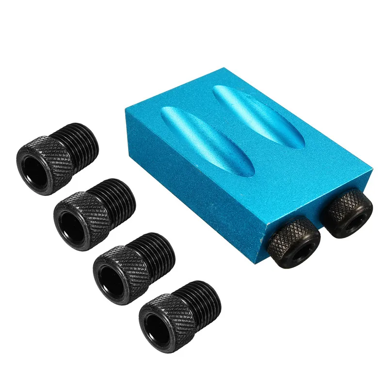 Woodwork Guide Oblique Hole Positioner 6/8/10mm 15 Degree Woodworking Locator Set Blue Aluminum Alloy Material
Woodwork Guide Oblique Hole Positioner 6/8/10mm 15 Degree Woodworking Locator Set Blue Aluminum Alloy Material