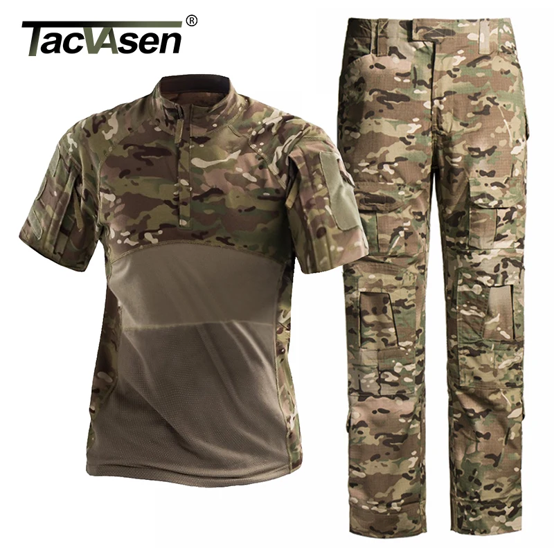 TACVASEN Men Military Clothing Summer Tactical Uniforms Camouflage Airsoft T-shirts Paintball Cargo Pants Hunt Cloth Combat Suit
TACVASEN Men Military Clothing Summer Tactical Uniforms Camouflage Airsoft T-shirts Paintball Cargo Pants Hunt Cloth Combat Suit