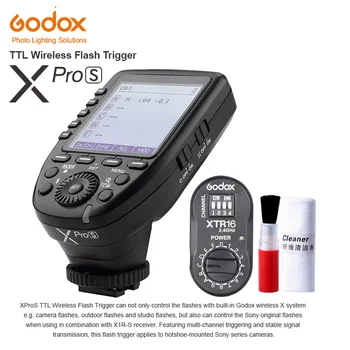 Godox Xpro-S 2.4G Wireless Camera Flash Transmitter Trigger XTR-16 Studio Strobe Head Monolight Recevier For Sony
Godox Xpro-S 2.4G Wireless Camera Flash Transmitter Trigger XTR-16 Studio Strobe Head Monolight Recevier For Sony