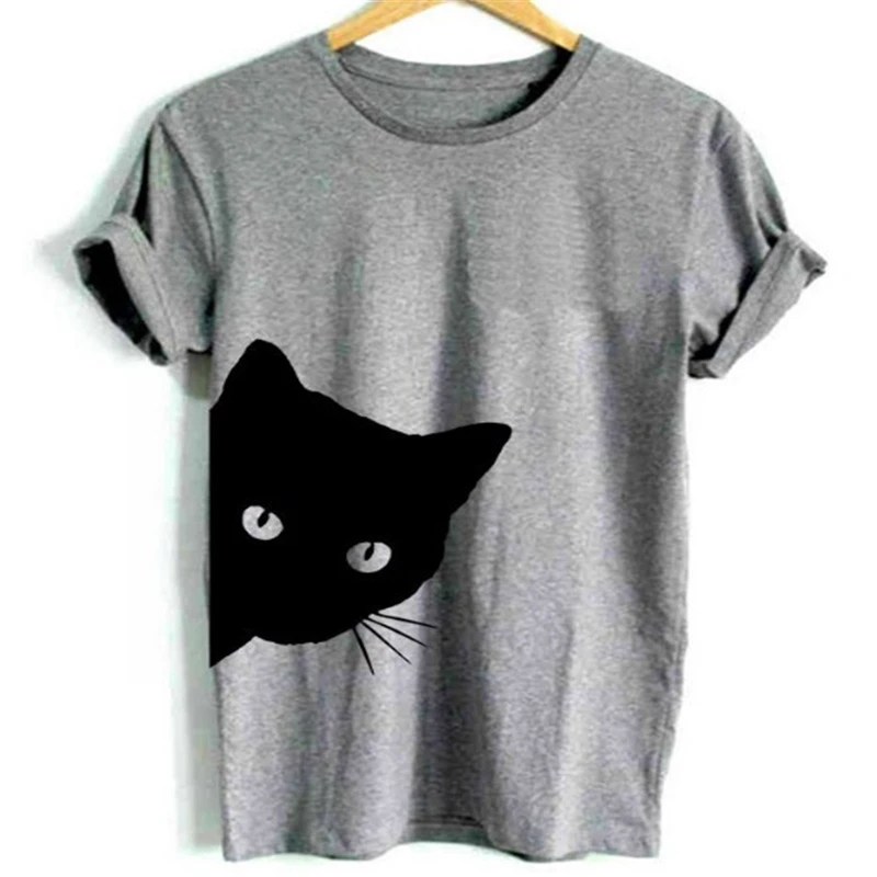 Summer Women cat looking out side Print T shirts Cotton Casual Funny Short Sleeve O-neck harajuku kawaii tops
Summer Women cat looking out side Print T shirts Cotton Casual Funny Short Sleeve O-neck harajuku kawaii tops