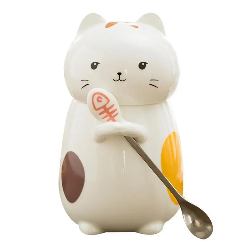 Cute Cartoon Cups 400ml Breakfast Coffee Mugs Personality Ceramic Cat Mug with Spoon Tea Juice Milk Cups Office Milk Cup
Cute Cartoon Cups 400ml Breakfast Coffee Mugs Personality Ceramic Cat Mug with Spoon Tea Juice Milk Cups Office Milk Cup