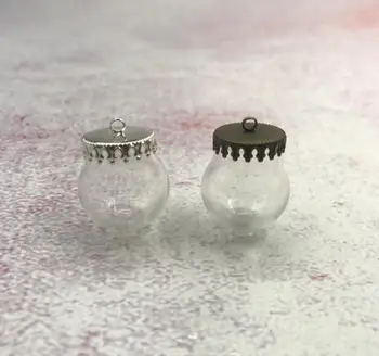100pcs/lot 20x15mm 6 color flower base clear empty glass globe wishing bottle glass vial diy pendant glass dome cover wed decor
100pcs/lot 20x15mm 6 color flower base clear empty glass globe wishing bottle glass vial diy pendant glass dome cover wed decor