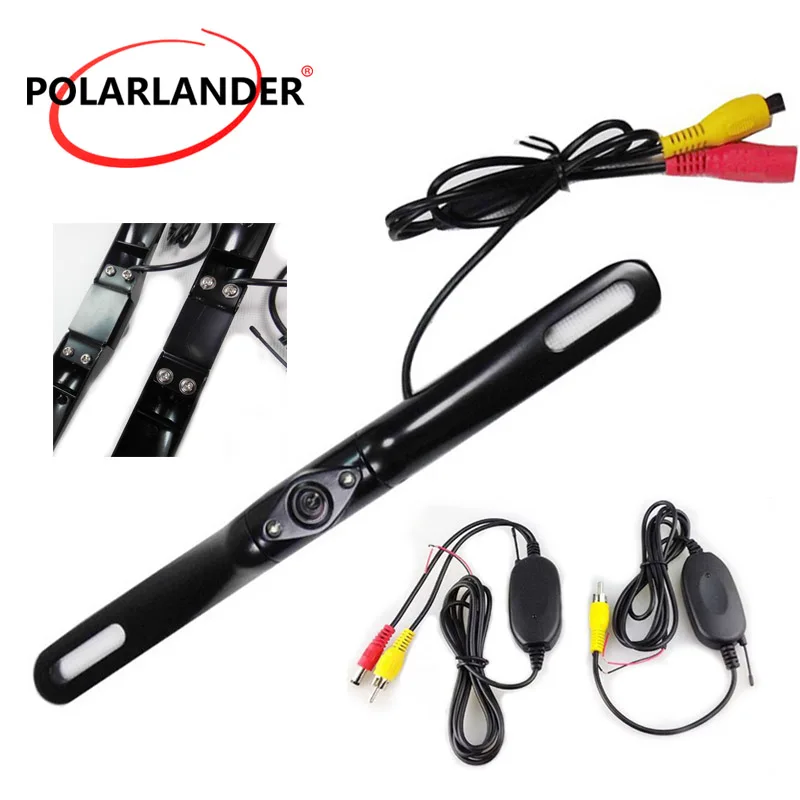 Wireless 2 LED night vision license plate camera Rear View reversing parking Camera transmitter receiver system
Wireless 2 LED night vision license plate camera Rear View reversing parking Camera transmitter receiver system