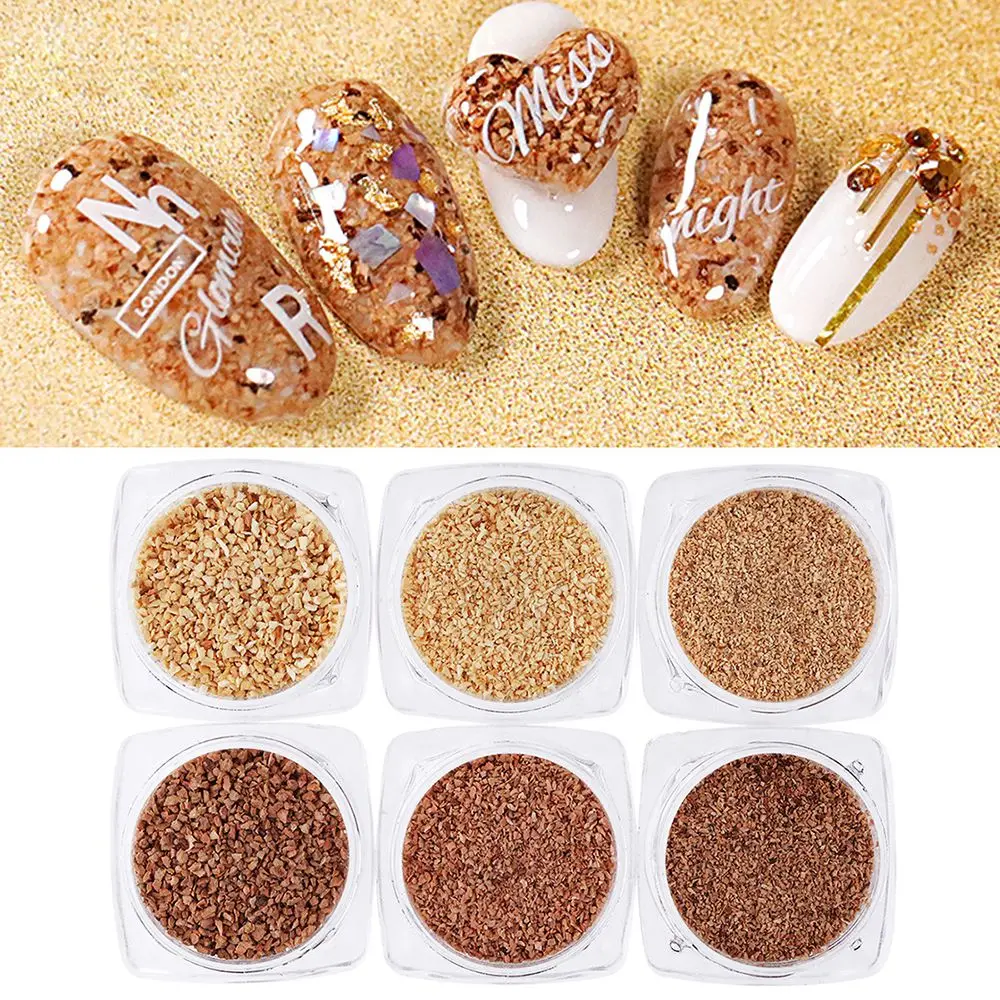 6 Pcs/Set Nail Art Powder Glitter Wood Dust Powder Cork Powder Nail Art Decorations 3D UV Gel Polish DIY Manicure
6 Pcs/Set Nail Art Powder Glitter Wood Dust Powder Cork Powder Nail Art Decorations 3D UV Gel Polish DIY Manicure