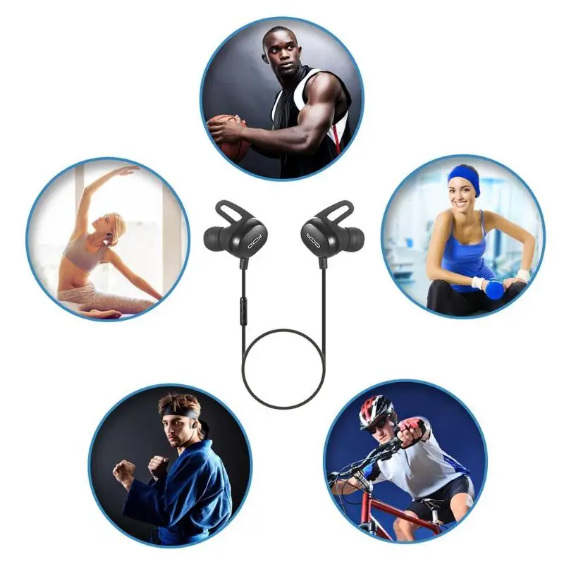 Black Wireless Bluetooth Headphones In-Ear Earphones Sweatproof Sports Music Stereo Headset With Microphone
Black Wireless Bluetooth Headphones In-Ear Earphones Sweatproof Sports Music Stereo Headset With Microphone