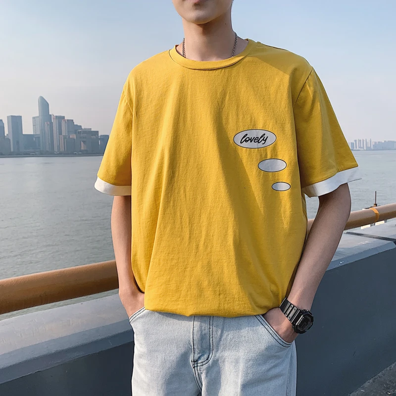 Men's T-shirt 2019 summer new monogrammed slim short sleeve T-shirt loose casual round collar personality youth men's wear
Men's T-shirt 2019 summer new monogrammed slim short sleeve T-shirt loose casual round collar personality youth men's wear