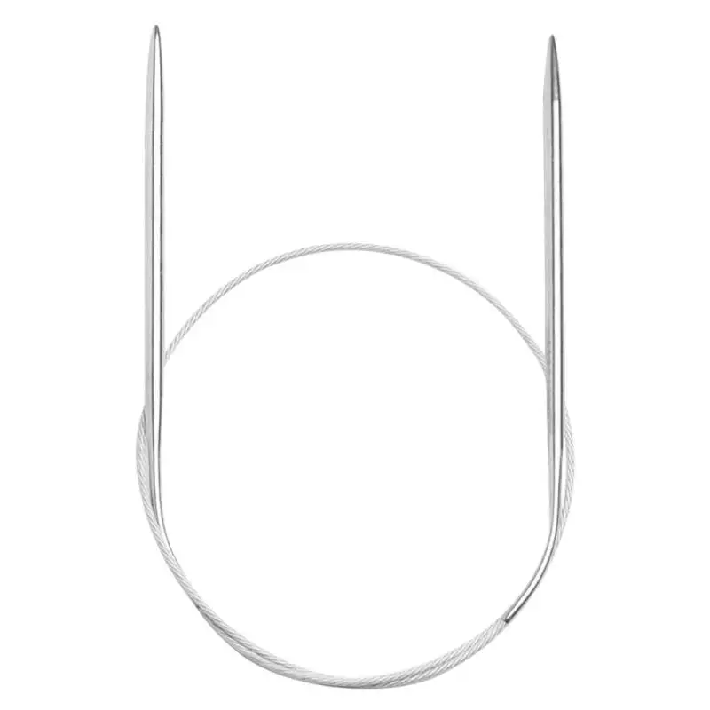43cm Stainless Steel Circular Knitting Needles Crochet Pins Needlework Tool for Household Sewing Knitting Crochet Needle Hooks
43cm Stainless Steel Circular Knitting Needles Crochet Pins Needlework Tool for Household Sewing Knitting Crochet Needle Hooks