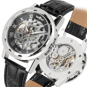 WINNER Top Brand Mechanical Watch Luxury Skeleton Hand Winding Men's Watch Clock Man Black Leather Wrist Watch Relogio Masculino
WINNER Top Brand Mechanical Watch Luxury Skeleton Hand Winding Men's Watch Clock Man Black Leather Wrist Watch Relogio Masculino