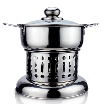 Alcohol furnace small hot pot thickening stainless steel dry soup pot chafing dish boiler household single one person sauce pan
Alcohol furnace small hot pot thickening stainless steel dry soup pot chafing dish boiler household single one person sauce pan