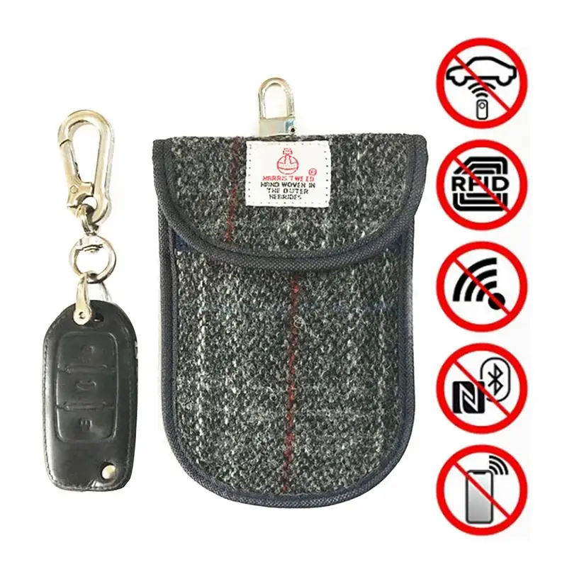 Premium Wool Dual-layer Car Key Pouch Blocker Cell Phone Signal Blocking Protector Bag Keyless Remotes Control Signal Pouch Bags
Premium Wool Dual-layer Car Key Pouch Blocker Cell Phone Signal Blocking Protector Bag Keyless Remotes Control Signal Pouch Bags