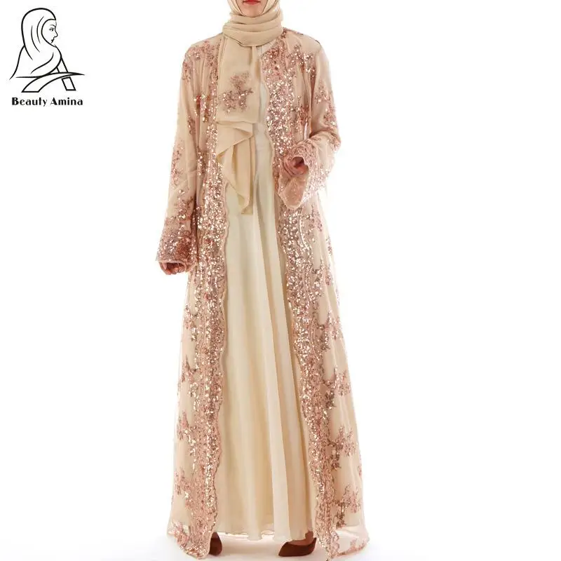 Julyee Sequin Embroidery Abaya Cardigan Robe Lace Plain kaftans Long Sleeve maxi long kimono Muslim dress women Turkish clothes
Julyee Sequin Embroidery Abaya Cardigan Robe Lace Plain kaftans Long Sleeve maxi long kimono Muslim dress women Turkish clothes