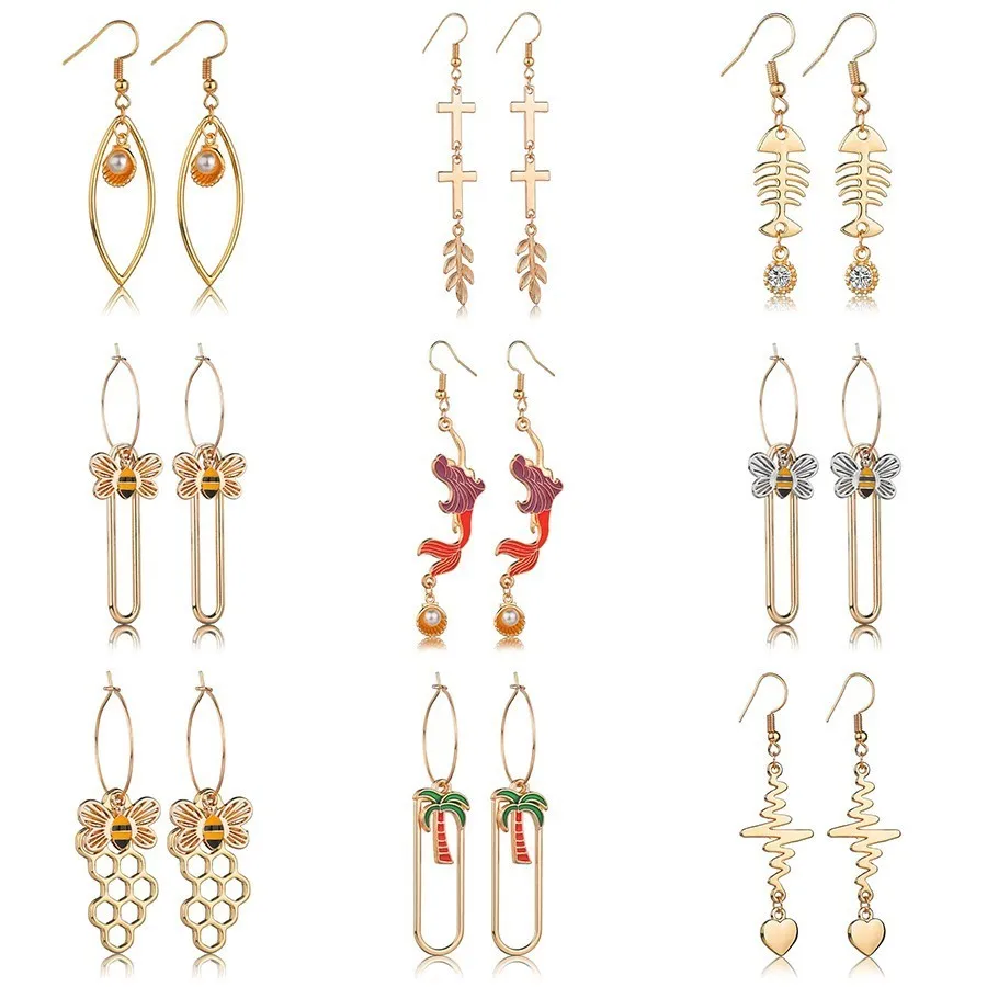 X-NO BUY 24 Different Designs Fashion Earrings For Women Wedding Party Trendy Jewelry Heart Shaped With 3 Rhinestone Earings
X-NO BUY 24 Different Designs Fashion Earrings For Women Wedding Party Trendy Jewelry Heart Shaped With 3 Rhinestone Earings