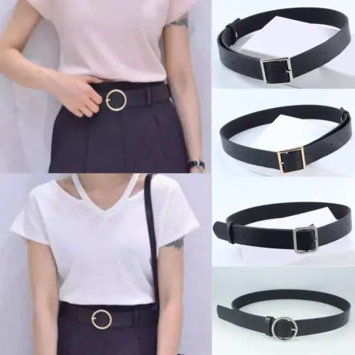Fashion Girls Women Jean Belt Classic Waist Round Pin Buckle Leather Waistband Belts
Fashion Girls Women Jean Belt Classic Waist Round Pin Buckle Leather Waistband Belts