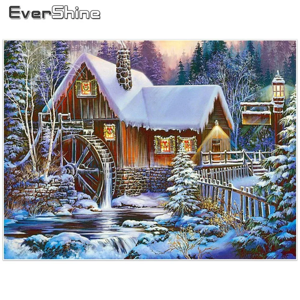 EverShine Diamond Painting Full Square Snow Scene Pictures Of Rhinestones Diamond Mosaic Sticker Diamond Embroidery Scenery Gift
EverShine Diamond Painting Full Square Snow Scene Pictures Of Rhinestones Diamond Mosaic Sticker Diamond Embroidery Scenery Gift