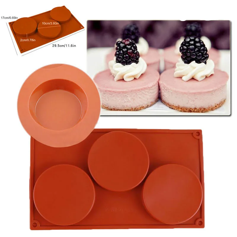 Mini Cake Pie Custard Tart 3-Cavity Silicone Mould Resin Coaster Baking Mold Kitchen Dessert Tools
Mini Cake Pie Custard Tart 3-Cavity Silicone Mould Resin Coaster Baking Mold Kitchen Dessert Tools