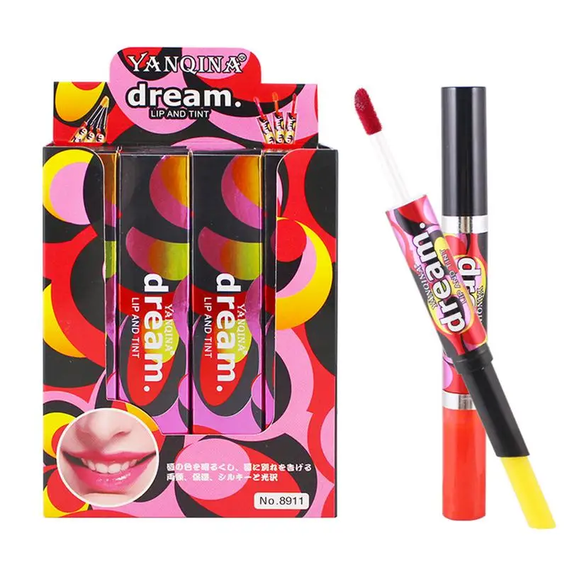Double-head Dual-use Lip Gloss Liquid Lip Glaze Color Change Lipstick Long Lasting Waterproof Moisturizing Lipstick Makeup Tools
Double-head Dual-use Lip Gloss Liquid Lip Glaze Color Change Lipstick Long Lasting Waterproof Moisturizing Lipstick Makeup Tools