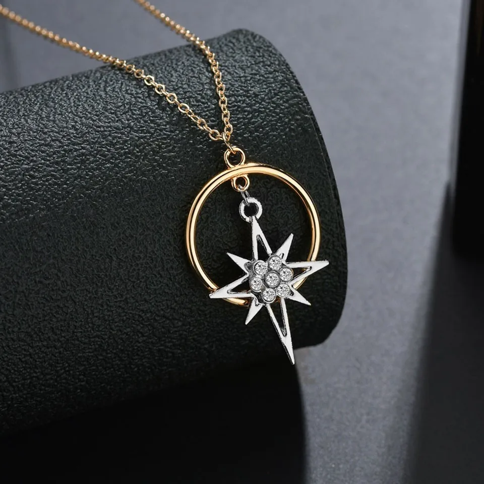Women Trendy Round Pendant Necklace Rhinestone Star Female Fashion Trendy Jewelry Handmade Wedding Jewelry Necklace&Pendants
Women Trendy Round Pendant Necklace Rhinestone Star Female Fashion Trendy Jewelry Handmade Wedding Jewelry Necklace&Pendants