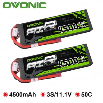 2X Ovonic 11.1V 4500mAh 50C-100C 3S LiPo Battery Pack with T Plug XT60 for RC Car Heli Quad Drone Hobby DIY RC Parts
2X Ovonic 11.1V 4500mAh 50C-100C 3S LiPo Battery Pack with T Plug XT60 for RC Car Heli Quad Drone Hobby DIY RC Parts