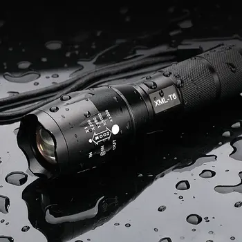 

High Quality LED Flashlight XML T6 Linterna Torch 1600LM Waterproof Outdoor Camping Powerful Led Flashlights 5 Modes Dimmable