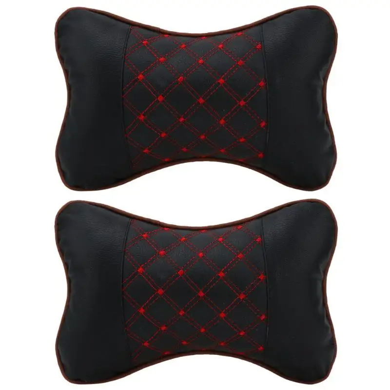 New 2pcs 28CM Car Headrest Pillow Neck Auto Leather Pillow Breathable Car Headrest Supplies Seat Neck Relax Pillows
New 2pcs 28CM Car Headrest Pillow Neck Auto Leather Pillow Breathable Car Headrest Supplies Seat Neck Relax Pillows