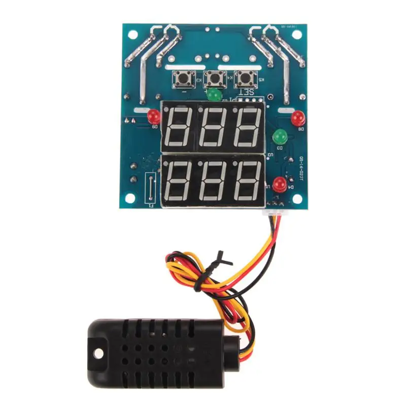 AC/DC 12V Capacitive Temperature and Humidity Controller Board Intelligent Temperature Humidity Controller Relay Thermostat
AC/DC 12V Capacitive Temperature and Humidity Controller Board Intelligent Temperature Humidity Controller Relay Thermostat