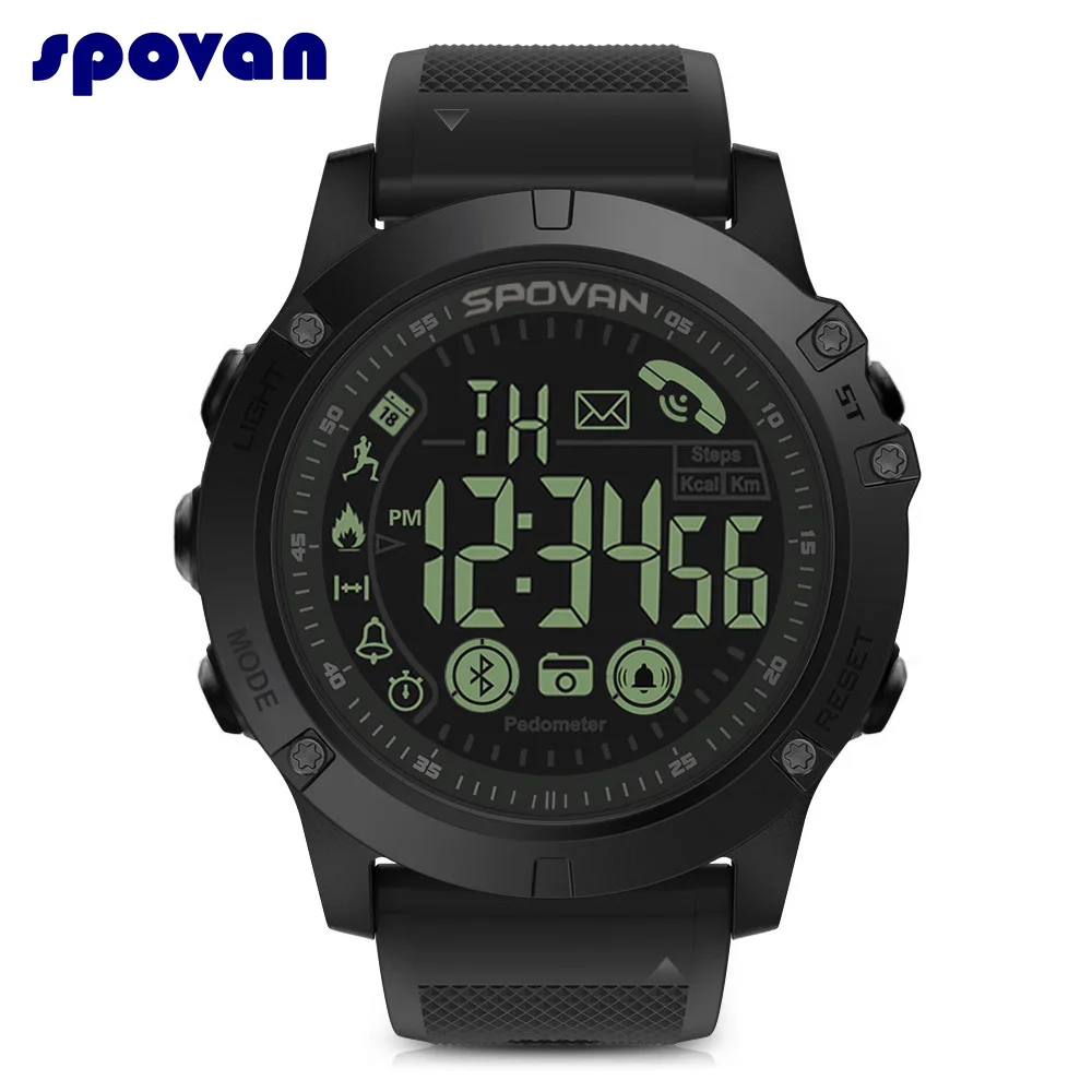 Spovan PR1-2 Men Sport Smart Watch Bluetooth IP67 waterproof Smartwatch outdoor Pedometer Sleep Monitor
Spovan PR1-2 Men Sport Smart Watch Bluetooth IP67 waterproof Smartwatch outdoor Pedometer Sleep Monitor