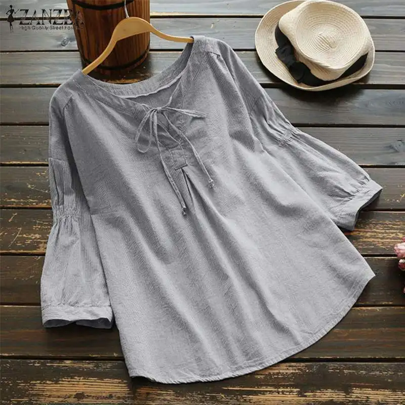 ZANZEA Women Blouse 2019 Summer Ladies Blusas Top Work Office Shirt Women Clothing Casual Loose Striped Blusa Feminina Plus Size
ZANZEA Women Blouse 2019 Summer Ladies Blusas Top Work Office Shirt Women Clothing Casual Loose Striped Blusa Feminina Plus Size