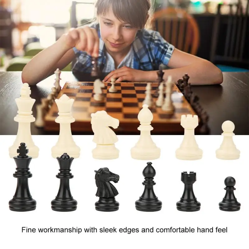 32pcs/Set Plastic International Standard Chess Set Replacement Tournament Chessmen Black White for Chess Game
32pcs/Set Plastic International Standard Chess Set Replacement Tournament Chessmen Black White for Chess Game