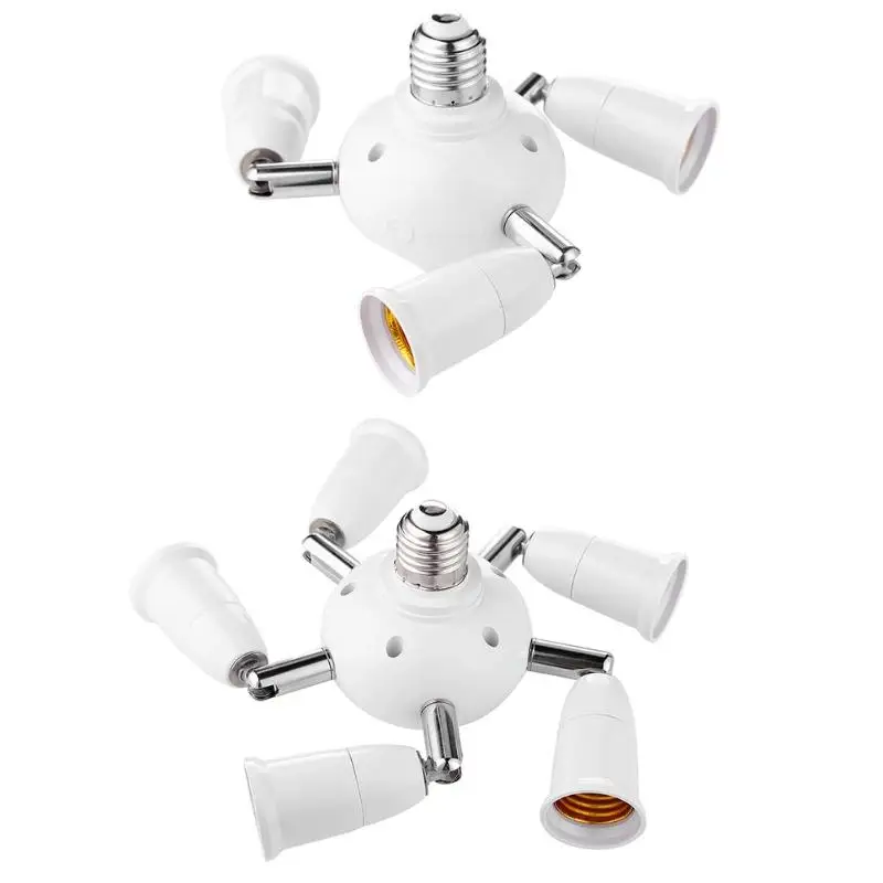 Adjustable Socket Adapter E27 Splitter 4/6 Heads Lamp Base Splitter Lamp Base Converter Light Holder
Adjustable Socket Adapter E27 Splitter 4/6 Heads Lamp Base Splitter Lamp Base Converter Light Holder